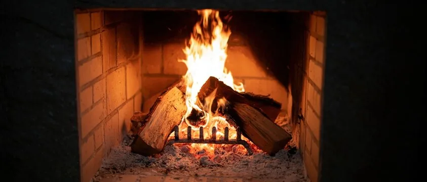 Fire in a clean firebox